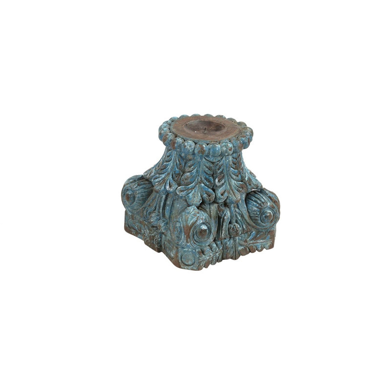 12'' H Solid Wood Candlestick