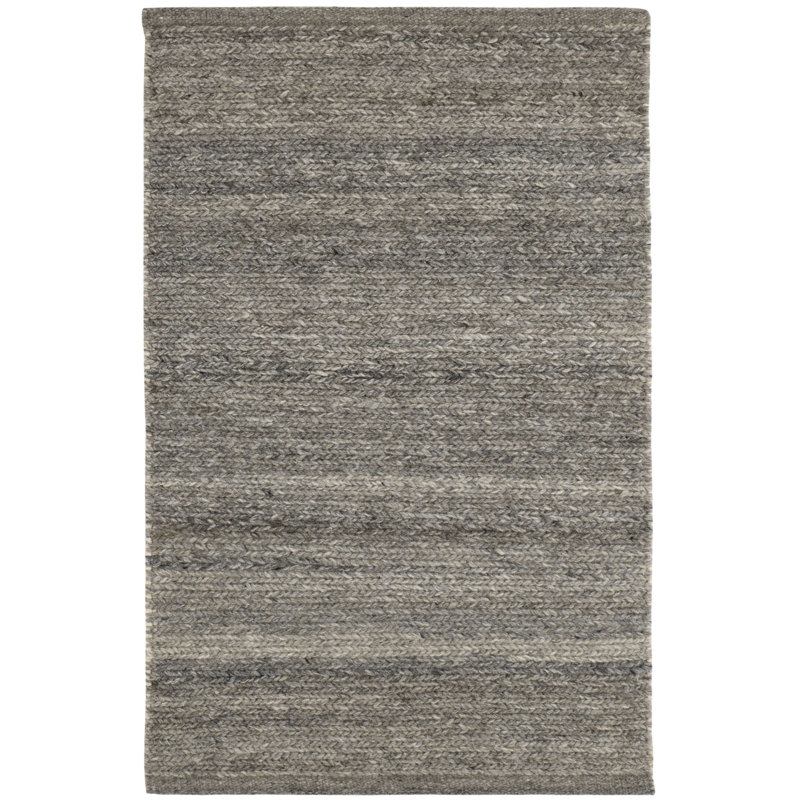 Tapis en laine naturel tissé à la main Solimar, Rectangle 8 pi 6 po x 11 pi 6 po