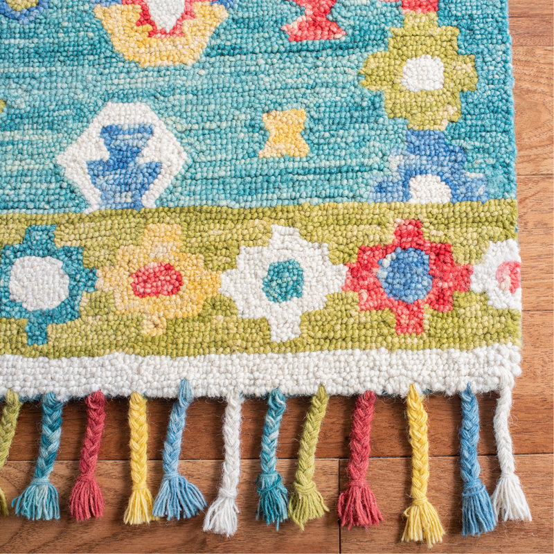 Tapis en laine touffeté à la main Vahakn, Rectangle de 5 pi x 8 pi