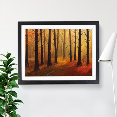 An Appealing Autumn Forest - Single Picture Frame Print
