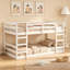 Lit simple superposé simple avec échelle, structure en bois de pin durable, conception peu encombrante pour les petites pièces et les soirées pyjama