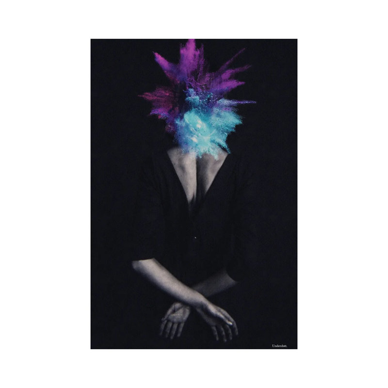 Blast by Underdott Art - Wrapped Canvas Print, 20.32 cm H x 30.48 cm W