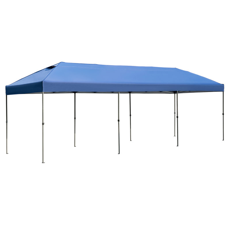 Auvent 10X30 avec parois latérales, tente de fête extérieure robuste avec sac à roulettes, pour patio, mariage, cour arrière