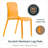 Lade Transparent Plastic Stackable Dining Chair with Waterfall Edge Seat – Lightweight Versatile Accent & Kitchen Side Chair, No Assembly Required-346953099-401838411