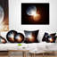 Coussin lombaire spacescape entre deux planètes
