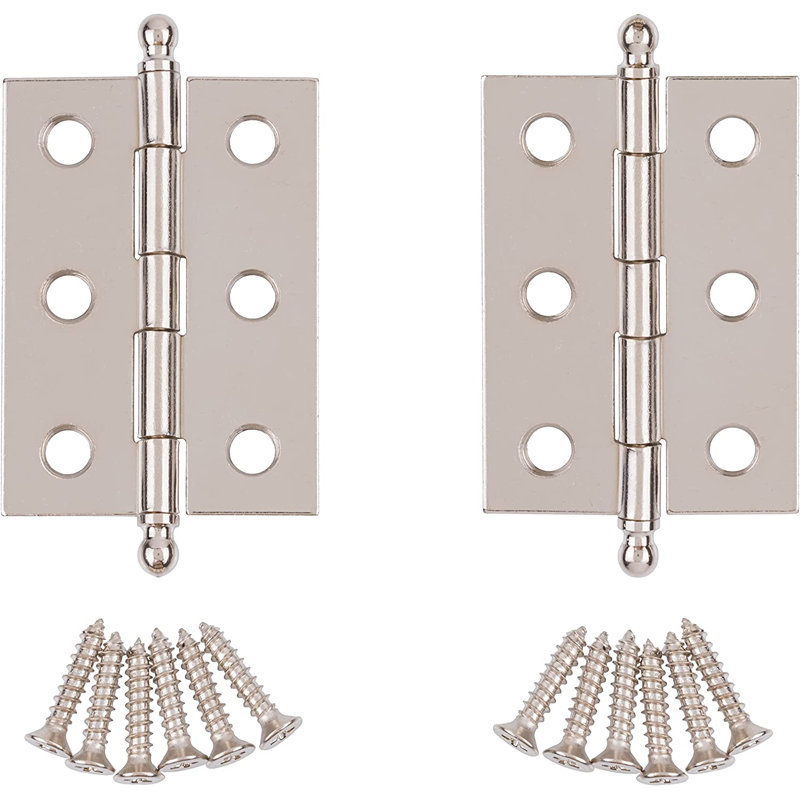 Charnières plaquées avec embouts sphériques, Nickel