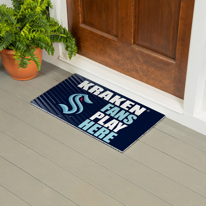 Tapis en PVC Seattle Kraken Fan, 28 po x 16 po
