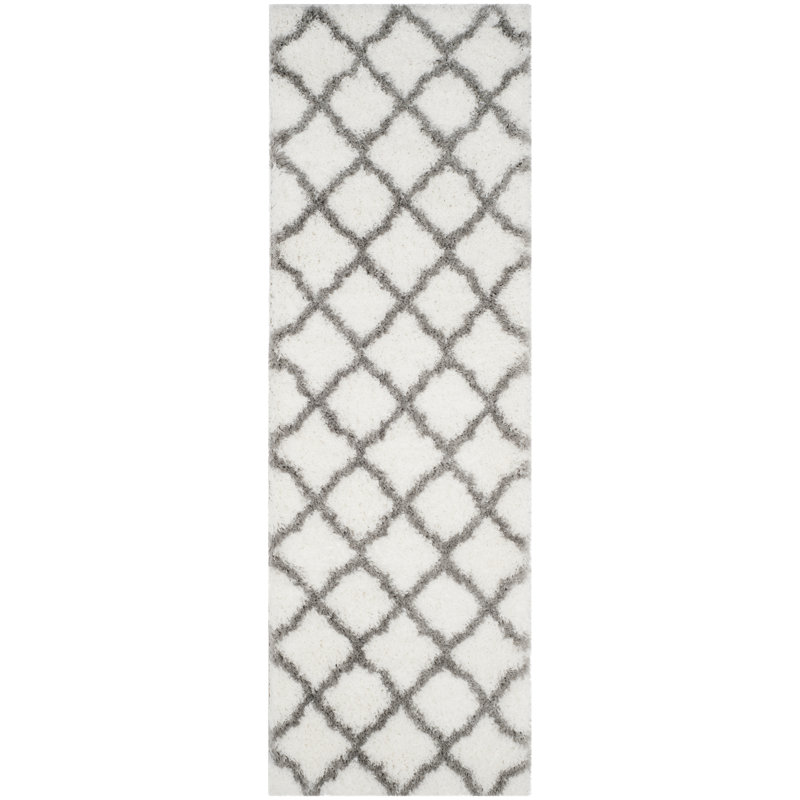 Tapis à poils longs Brimfield, Tapis de couloir 2 pi 3 po x 7 pi