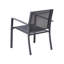 Garden Lounge Set with Table 4 Seater Castone Metal Dark Grey-718511658