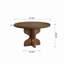 Table de salle à manger Mid-Century moderne en bois massif pour 2 à 6 personnes, installation minimale-565416596