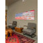 « usa flag » par parvez taj,, reproduction d’art sur toile tendue-10571283