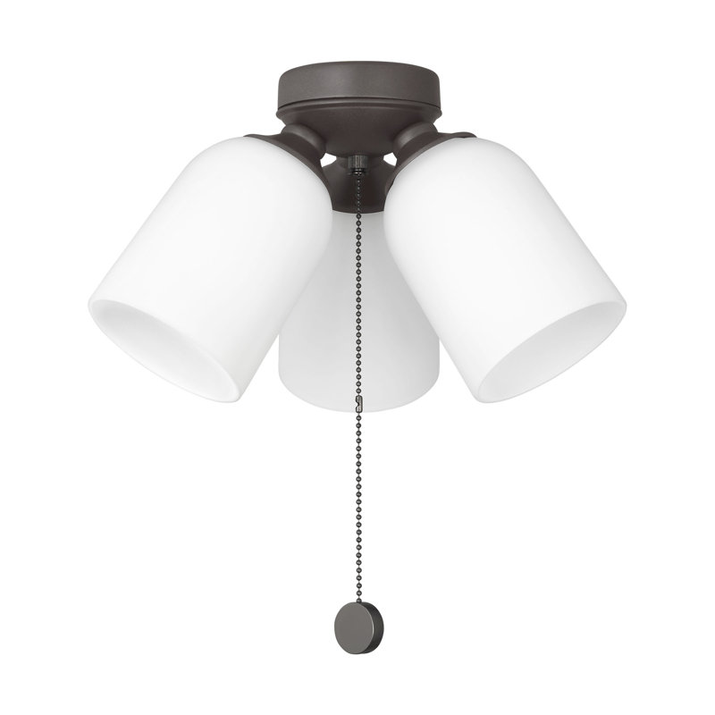Ventilateur de plafond à 3 lumières à intensité variable génération fini bronze génération Lighting Lighting, Bronze