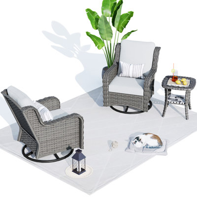 2 - Person Patio Conversation Set with Cushions