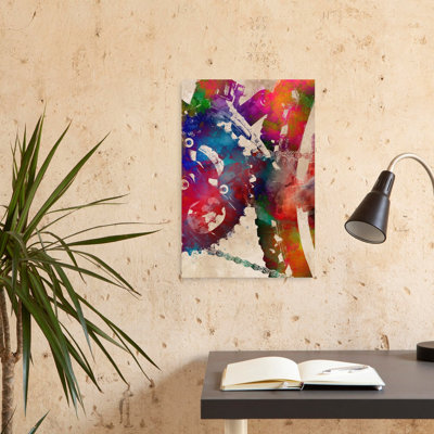 «Cycling Sport Art» 18, art mural moderne contemporain abstrait