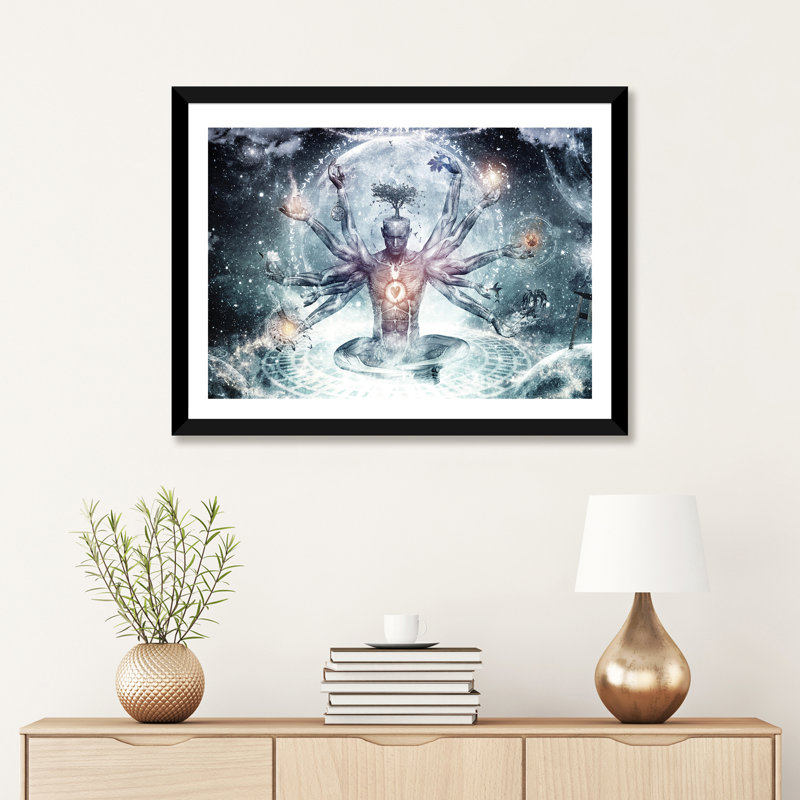 «The Neverender Dreamer» par Cameron Gray, impression, H 24 po x l 32 po x P 1 po, Papier encadré noir