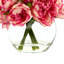 Peony Floral In Glass Vase-1657491728