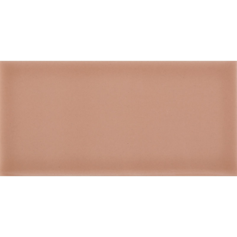 Curvaceous 3" x 6" Ceramic Wall Tile, Blush