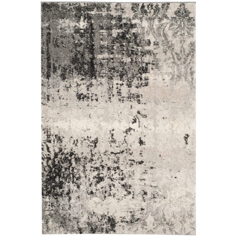 Arlinda Retro Performance Abstract Rug, Rectangle 2'6" x 4'