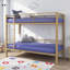Matelas simple en mousse viscoélastique 5 pouces pour enfants et petits espaces - profil bas, support profilé, matelas bleu respirant (39 po x 75 po)