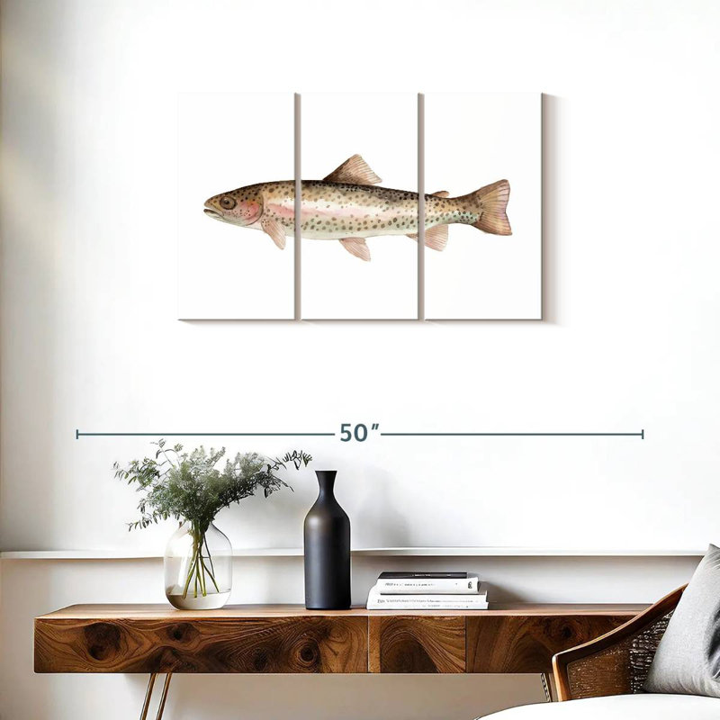 Rainbow Trout, 20" H x 33" W
