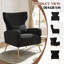 Velvet Wingback Chair-1300973678