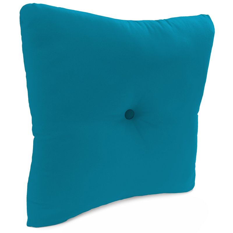 Extra Large Outdoor Square Pillows 24 x 23 Tufted Comfort, Torquoise