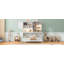 Lit escamotable mural simple avec armoire supérieure, tablettes, lit pliable peu encombrant avec lumière et USB-839216134