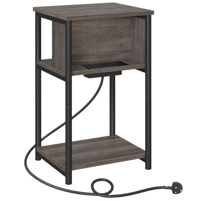 Alberdina End Table with Built-In Outlets