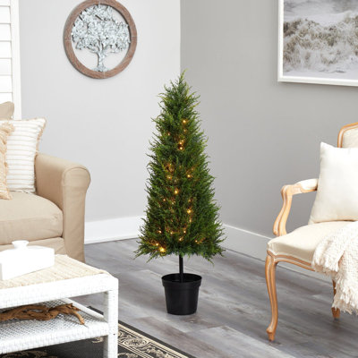 Cypress Artificial Tree with LED Lights