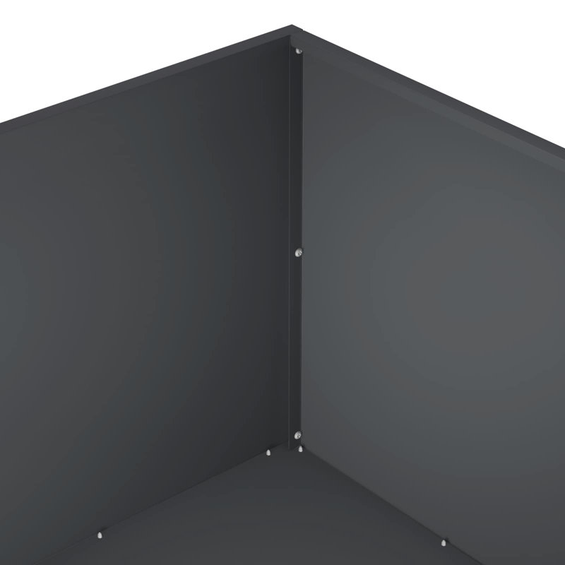 Planter, 40cm H x 60cm W x 60cm D, Anthracite, 2