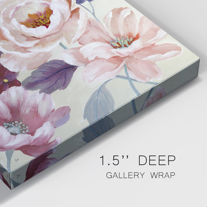 Douce romance - peinture sur toile tendue, H 24 po x l 24 po x P 1 po