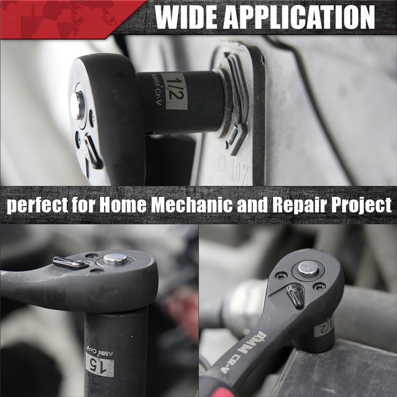 51-Piece 1/4" Drive Impact Socket Set