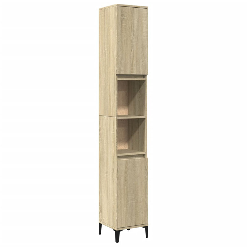 Harrisburg Freestanding Linen Cabinet, Sonoma Oak