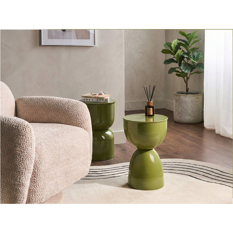 CANYON Drum End Table, Green