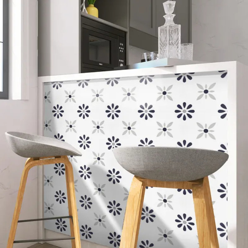 20-pack 7.9×7.9 Inch Self-adhesive Pvc Floor Tiles, Waterproof Non-slip Peel And Stick Flooring For Bathroom Kitchen Living Room (covers 4.3 Sq Ft)