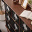 Armoire d'appoint en bois de noisette + bois massif noir