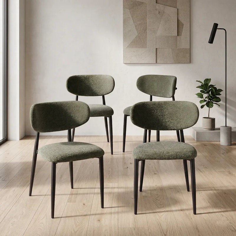 Almos Set of 4 Dining Chairs, Green