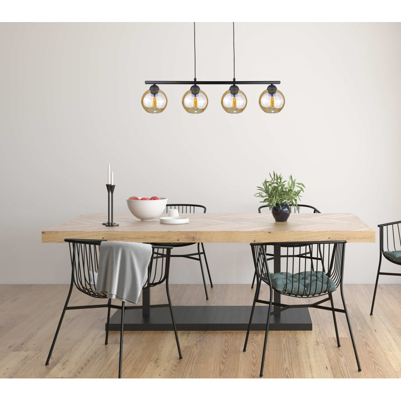 Bilha 4 - Light Kitchen Island Pendant, Black