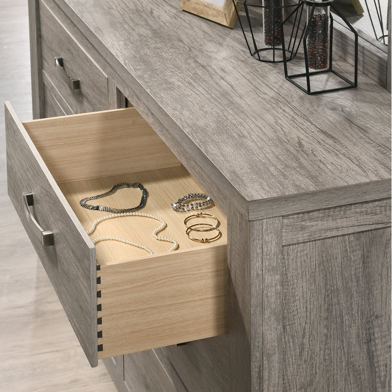 Teme 59.06'' W 6 - Drawer Dresser with Mirror