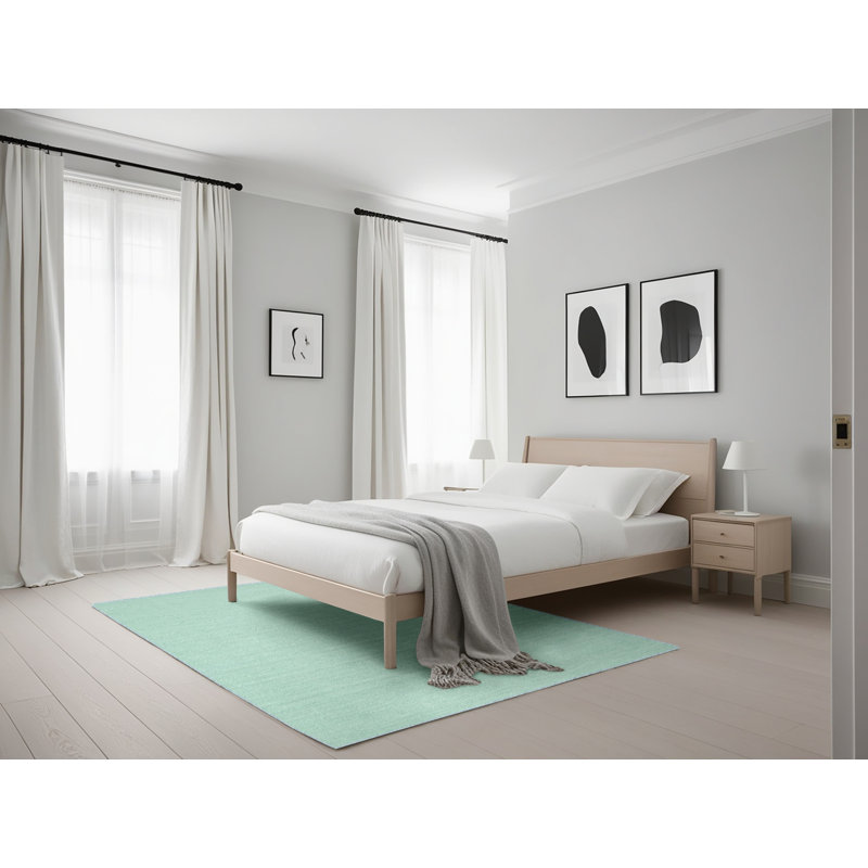 Tapis contemporain sauge, Rectangle 5 pi x 7 pi