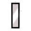 Miroir pleine grandeur 29,5 x 4,7 x 90,6 po, miroir de plancher noir