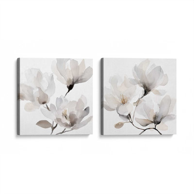 Ensemble de 2 impressions murales Whispered Magnolia