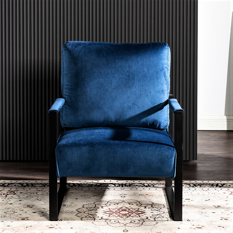 Fauteuil de bureau Mid Mid Century, Bleu