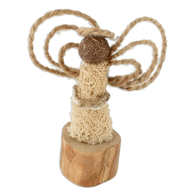 Statuette en fibre naturelle
