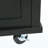 Kitchen Cart With Rubber Wood Drop-Leaf Countertop ,Cabinet Door Internal Storage Racks,Kitchen Island On 5 Wheels With Storage Cabinet And 3 Drawers For Dinning Room, Black-2312614