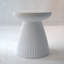 Table d'appoint moderne et robuste en faux terrazzo, table d'appoint ronde multifonctionnelle pour le jardin et la maison