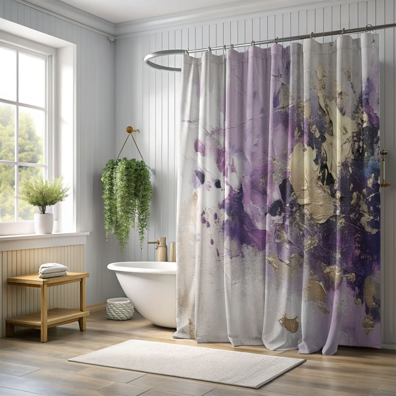 Oyler Shower Curtain, 74"H x 71"W