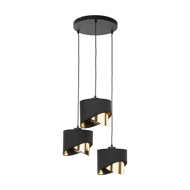 Bahati 3 - Light Stainless Steel Cluster Pendant