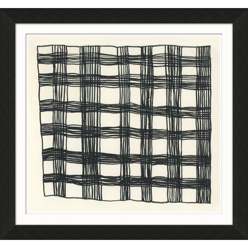 «Plaid» par Susan Hable, peinture encadrée