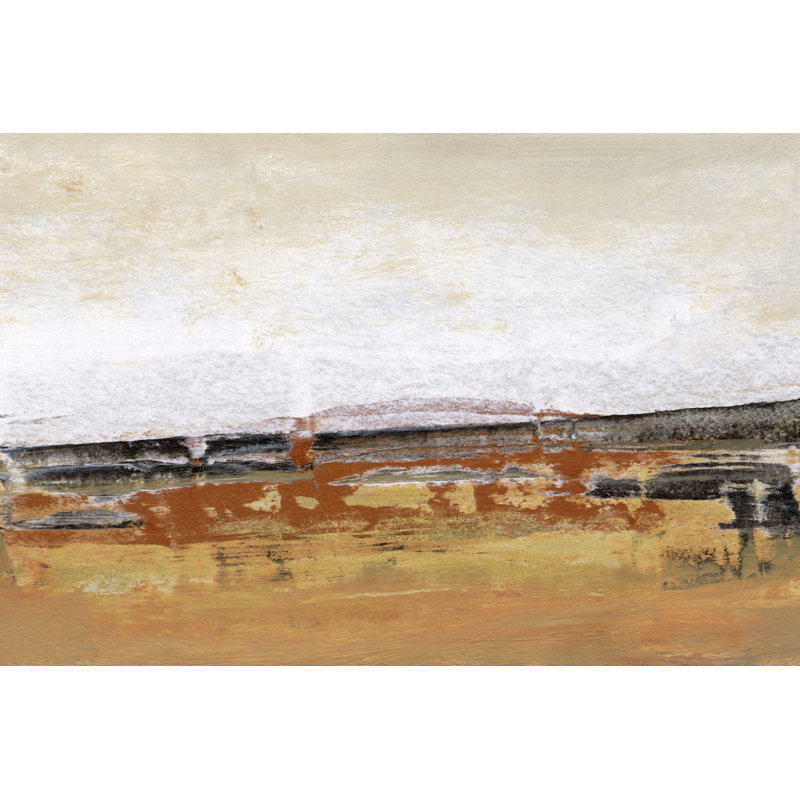 Bridges Ochre III by Sharon Gordon - Wrapped Canvas Painting, 61cm H x 91cm W